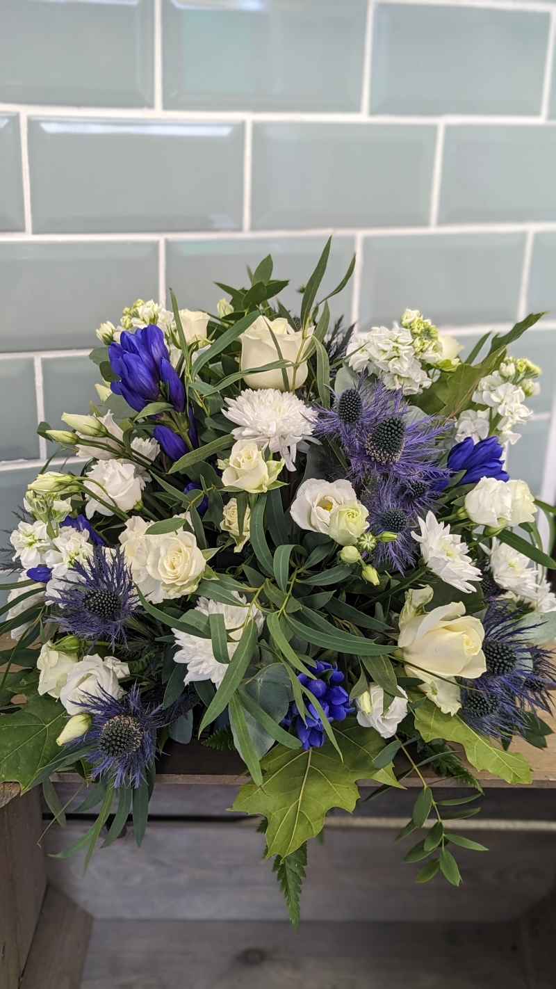 Blue and White Posy Dish