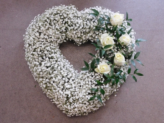 Gypsophila and Rose Heart