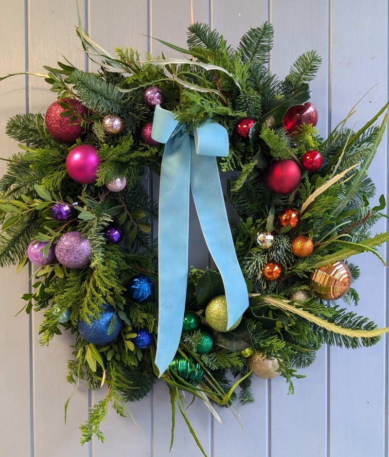 The Festive Rainbow Wreath