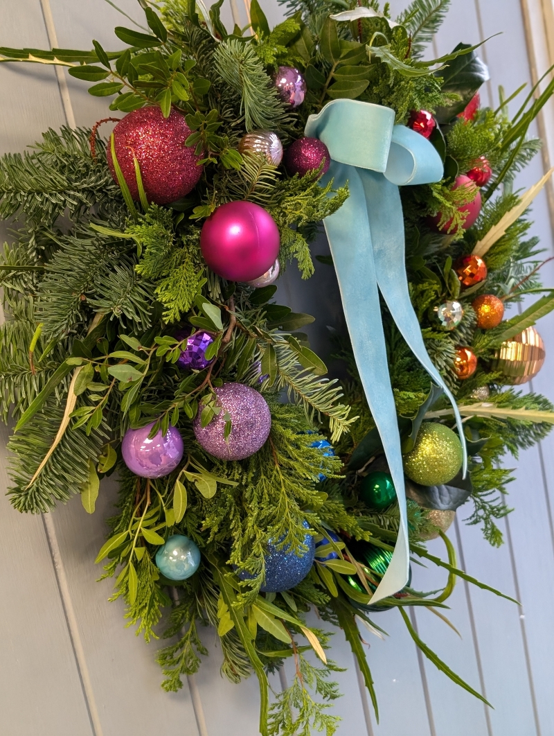 The Festive Rainbow Wreath