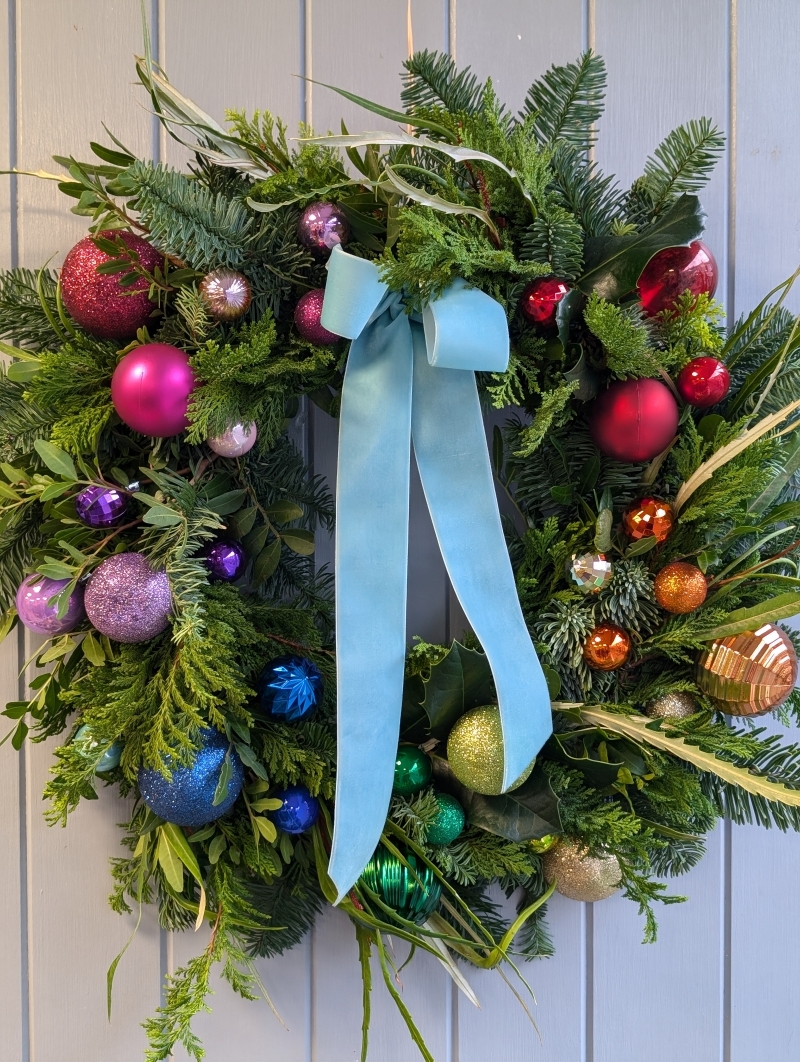 The Festive Rainbow Wreath