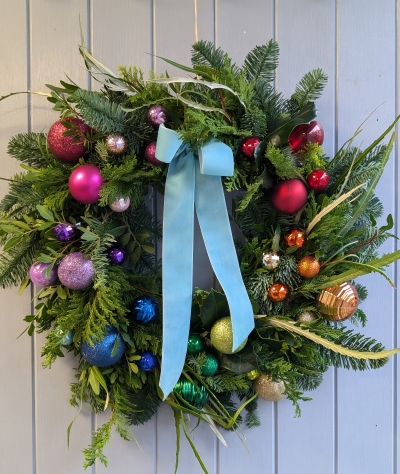 The Festive Rainbow Wreath