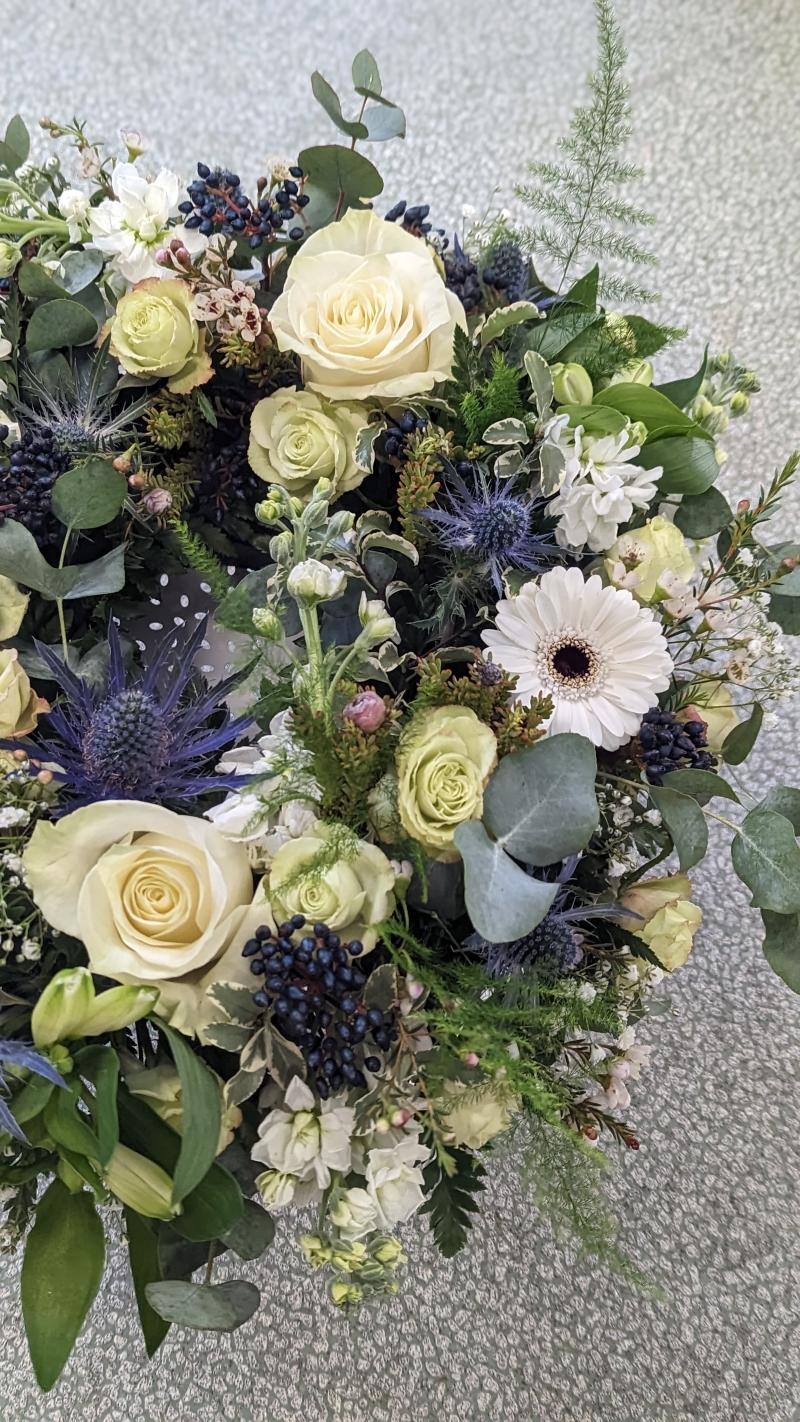 White & Thistle Wreath