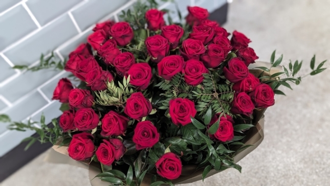 50 Red Rose Bouquet