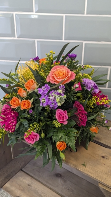 Colourful Posy Dish