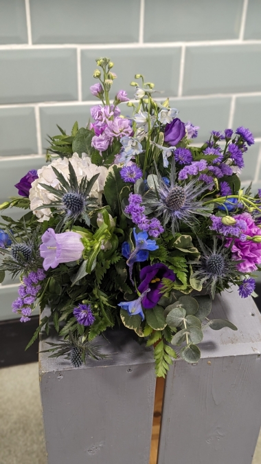 Purple Posy Dish